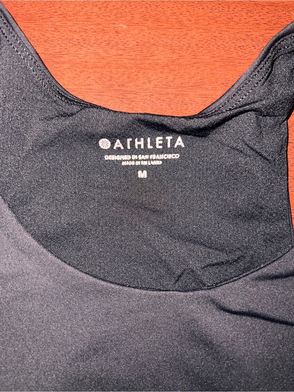 Athleta Black High-Neck Racerback Sports Bra - Picture 2 of 3